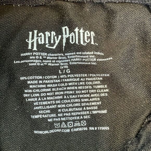 Harry Potter Sweat Pants Black Women Size Large - Picture 5 of 8
